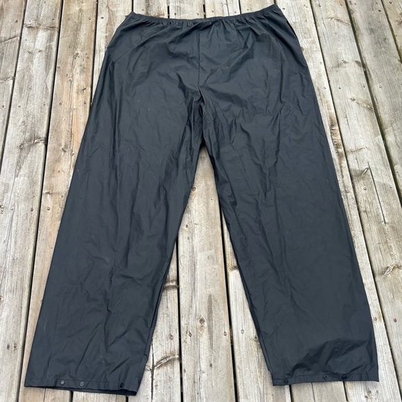 Columbia Black Men's PVC Lined Rain Pants Size 4XLT - Picture 7 of 8